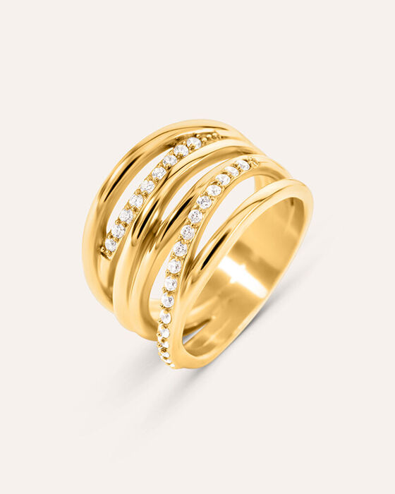 Anello Fascia Aura Acciaio