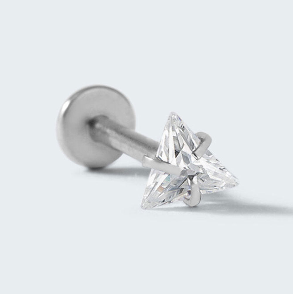 Ear piercing acciaio