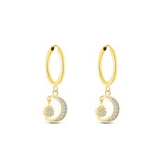 Orecchini A Cerchio Toujours Oro Giallo E Cubic Zirconia - Orecchini a Cerchio Donna | Stroili