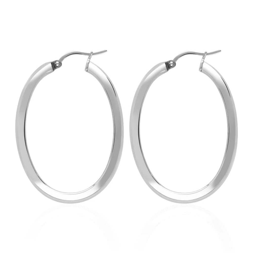 Orecchini a cerchio in acciaio