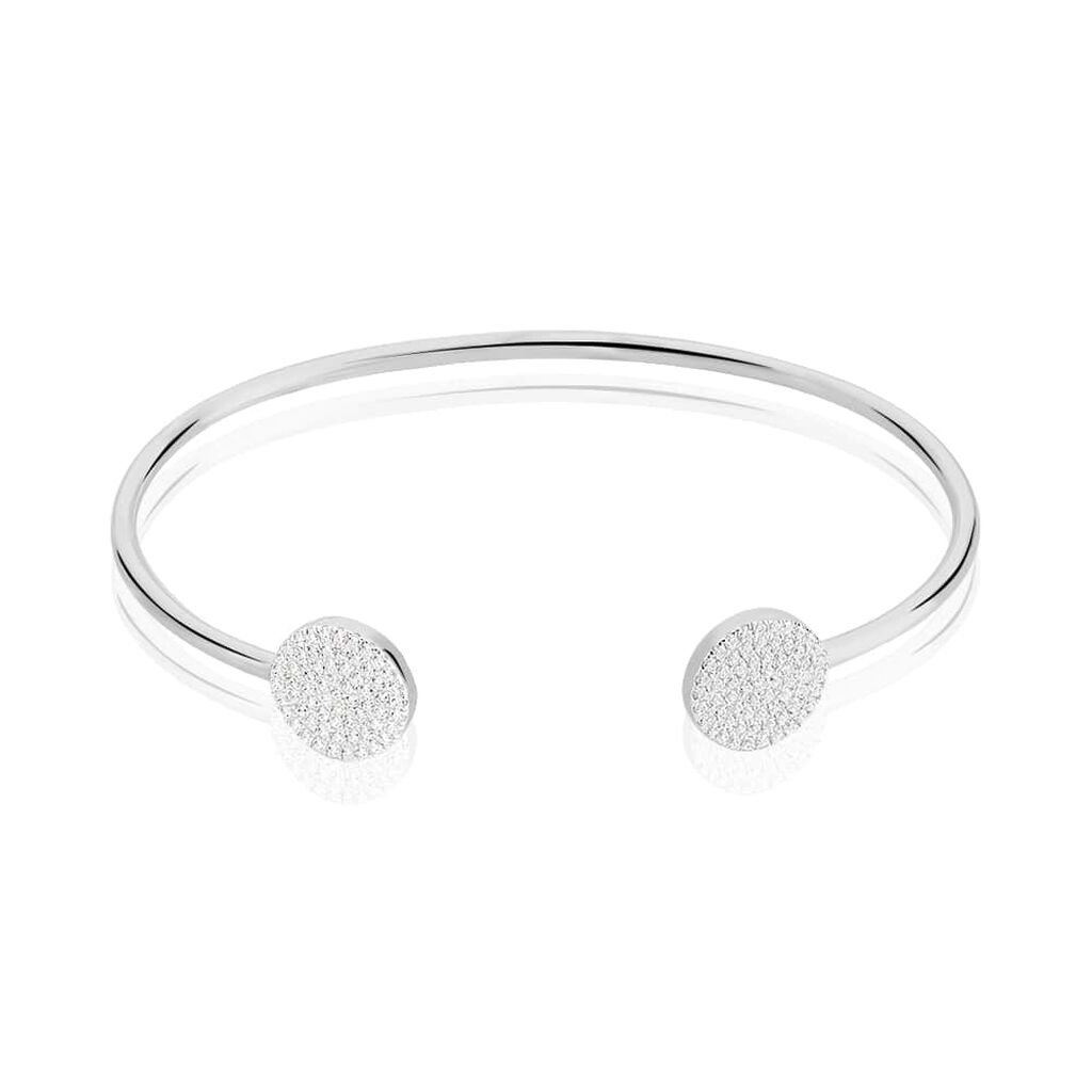 Bangle Silver Shine Argento Rodiato Cubic Zirconia - Bracciali Rigidi Donna | Stroili