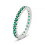 Anello Eternity Silver Rainbow Argento Rodiato Cubic Zirconia