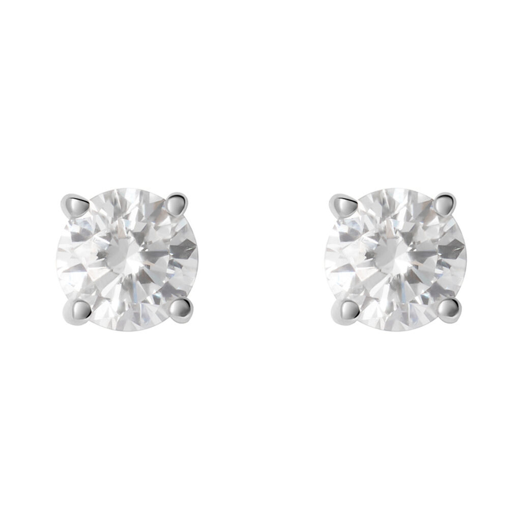 Orecchini Lobo Punto Luce Grace Oro Bianco Diamante - Orecchini a Lobo Donna | Stroili