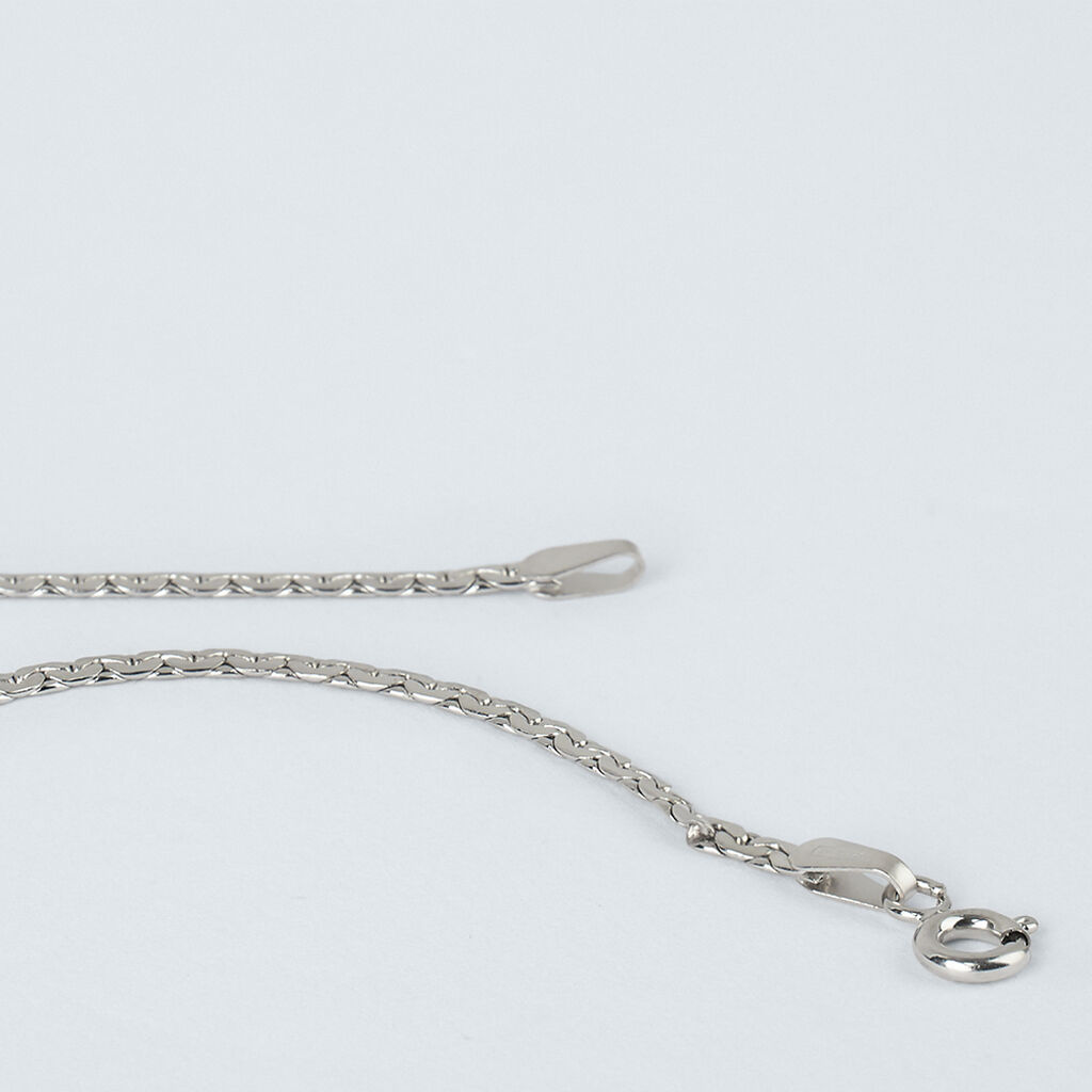 Bracciale Catena Colette Oro Bianco - Bracciali Donna | Stroili