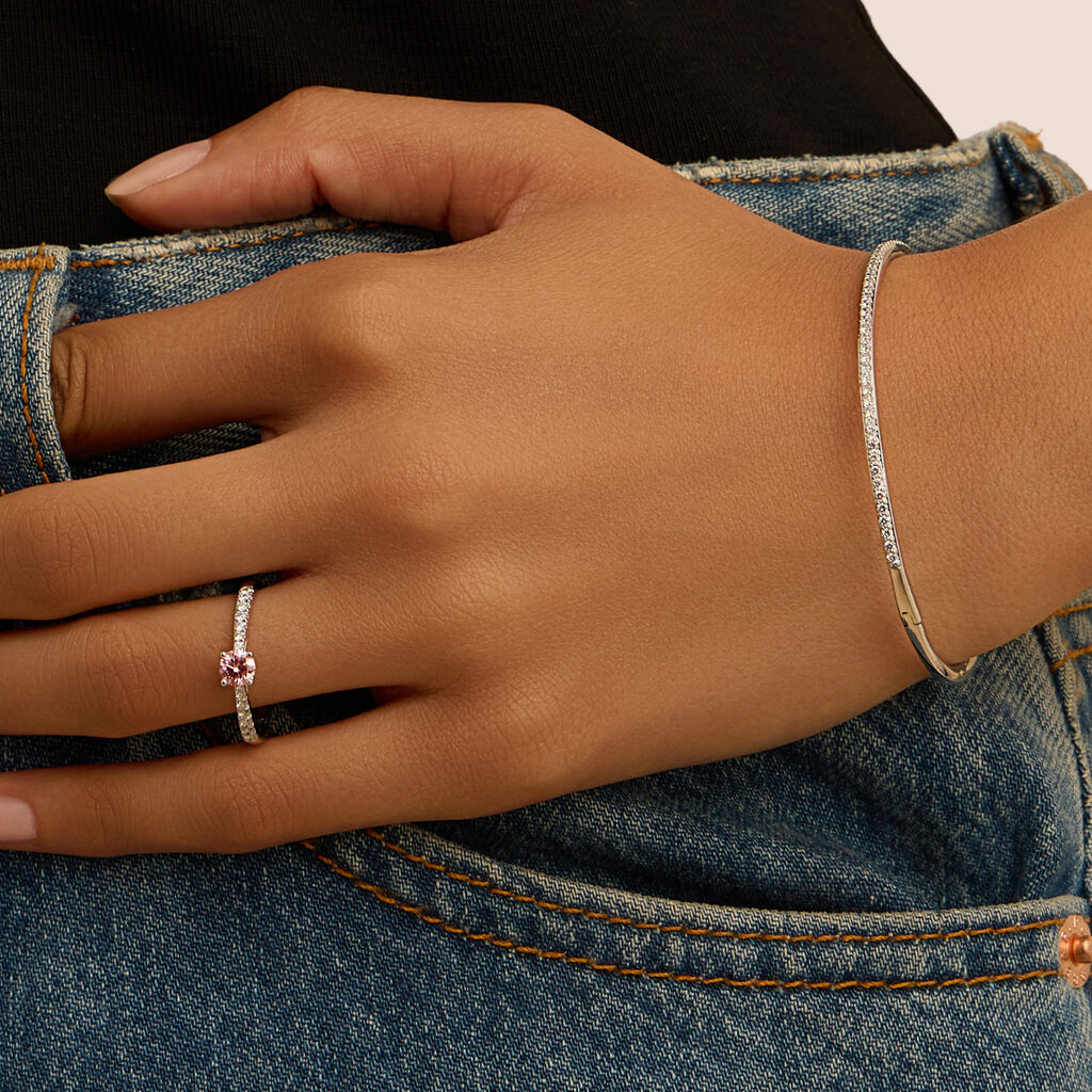 Bangle Diamade Oro Bianco Diamante