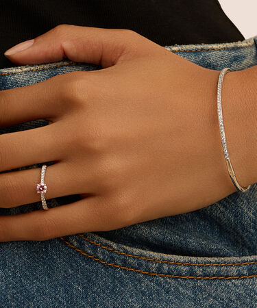 Bangle Diamade Oro Bianco Diamante