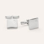 Gemelli Gentleman Argento Rodiato Cubic Zirconia