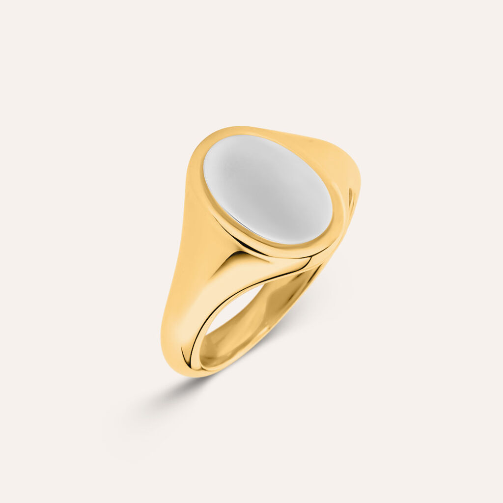 Anello Chevalier Radiance Acciaio Bicolore