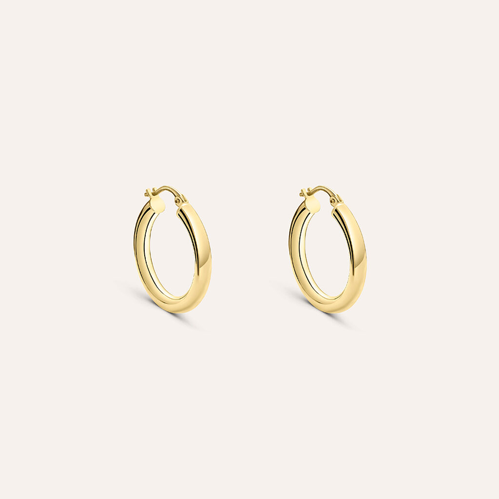 Orecchini A Cerchio Gold Essence Oro Giallo - Orecchini a Cerchio Donna | Stroili
