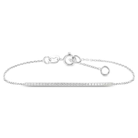 Bracciale Claire Oro Bianco Cubic Zirconia - Bracciali Amicizia Donna | Stroili
