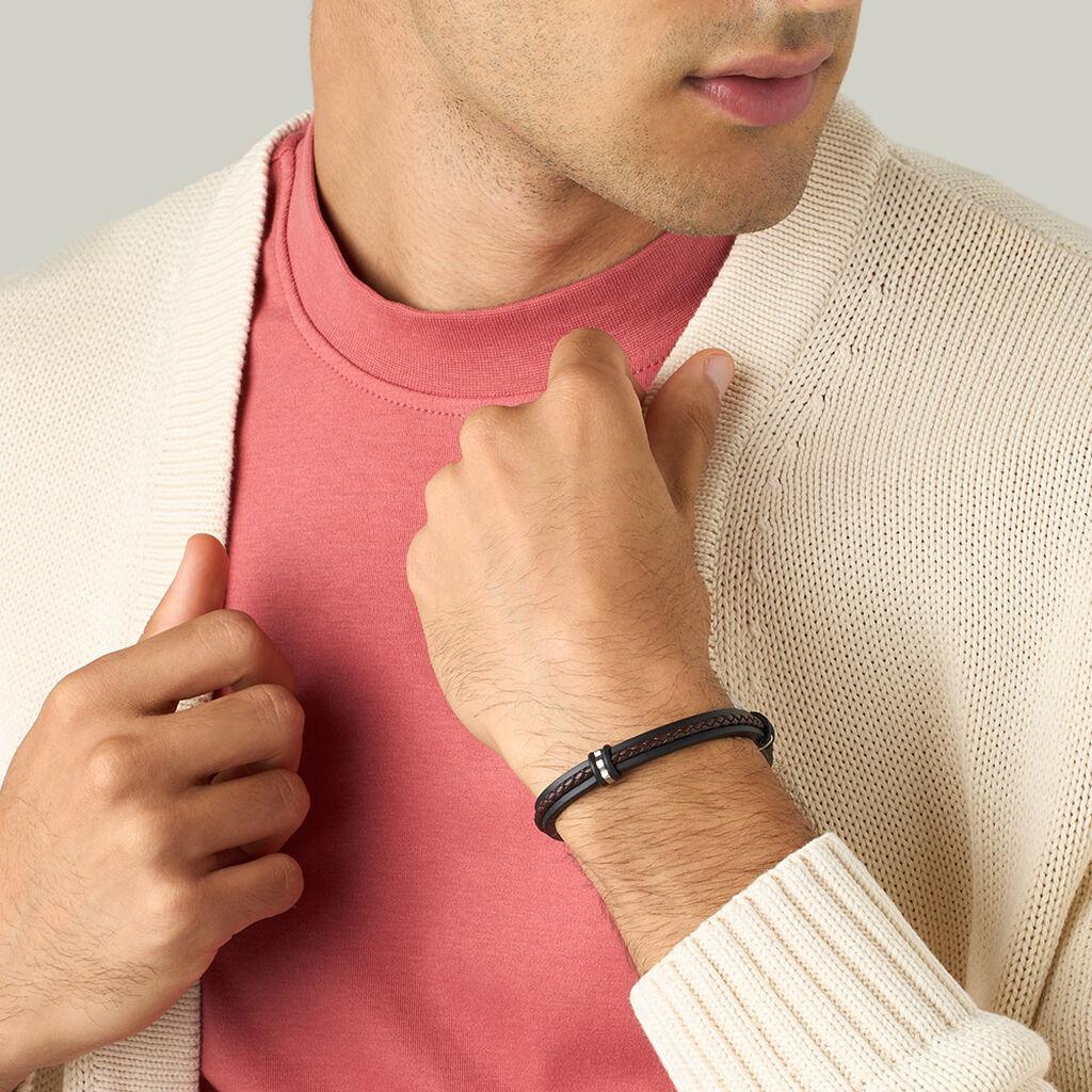 Bracciale Man Code Acciaio - Bracciali Uomo | Stroili