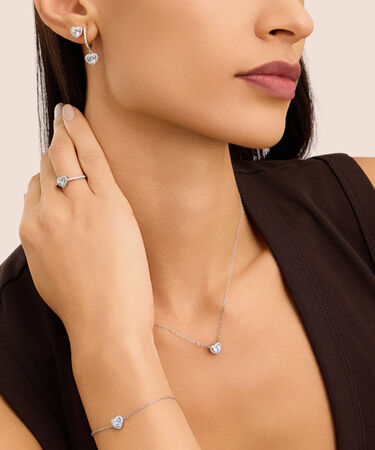 Anello Solitario Silver Elegance Argento Rodiato Cubic Zirconia
