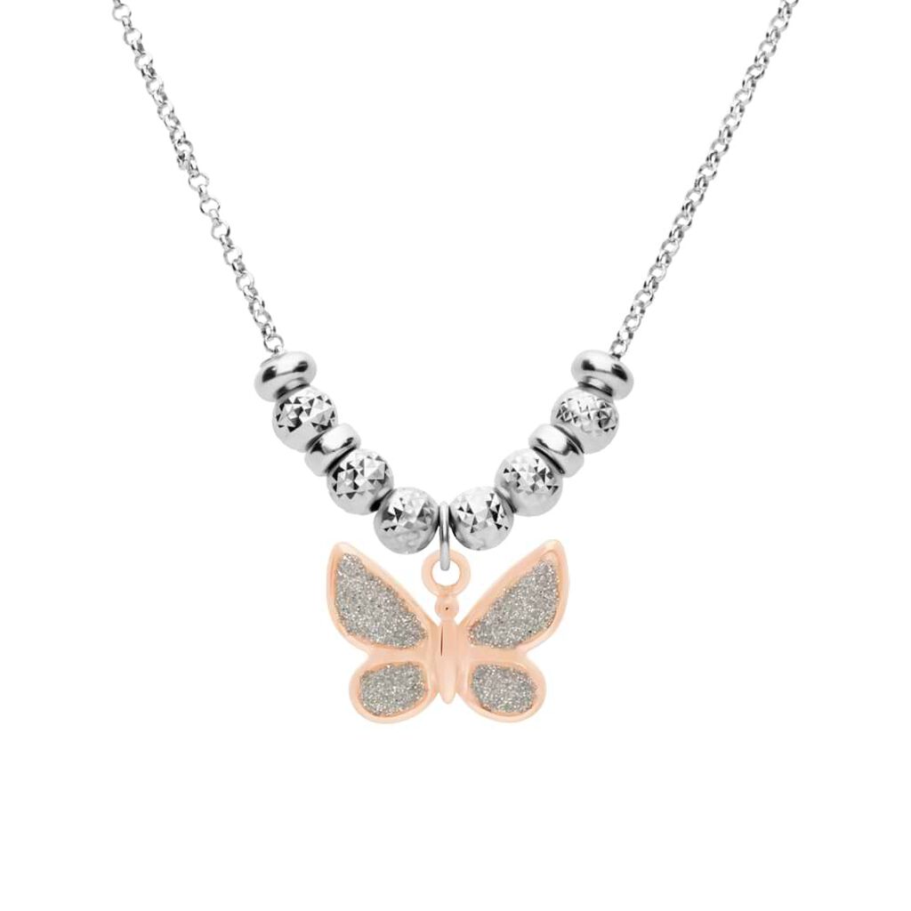 Pendente Love Beats Argento Rosa