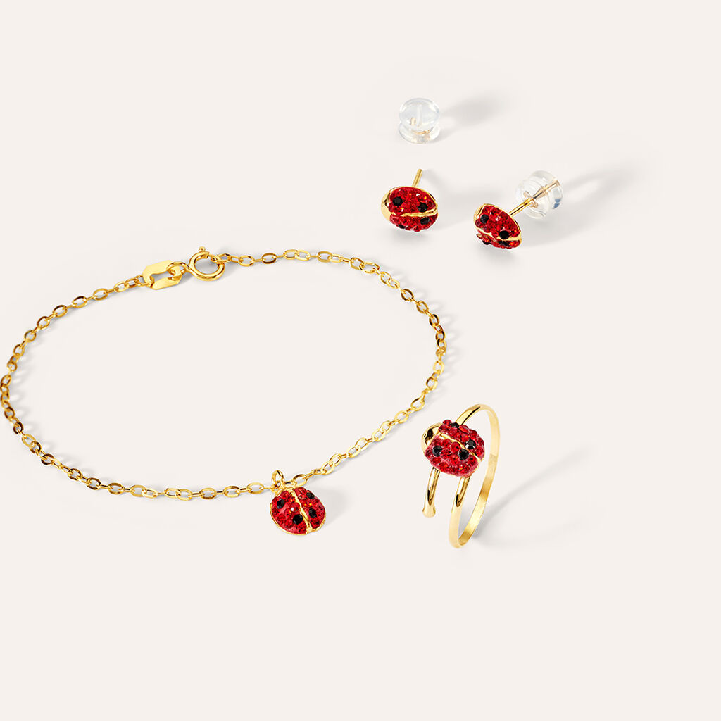 Anello Fantasia Mon Petit Oro Giallo Cristallo