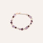 Bracciale Violet Ottone Rosa Cristallo