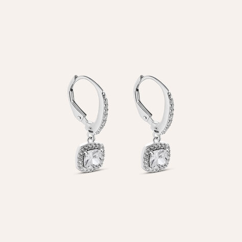 Orecchini Lobo Silver Elegance Argento Rodiato Cubic Zirconia - Orecchini a Lobo Donna | Stroili