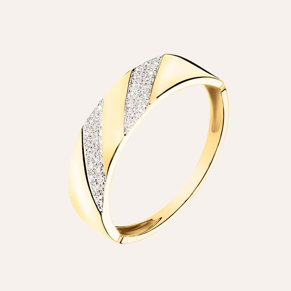 Anello Fascia Sophia Oro Giallo Diamante