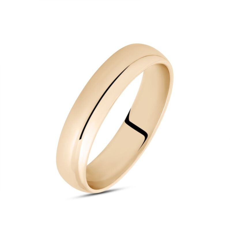 Fede Mantovana 5 mm Oro Rosa - Anelli con Incisione Unisex | Stroili