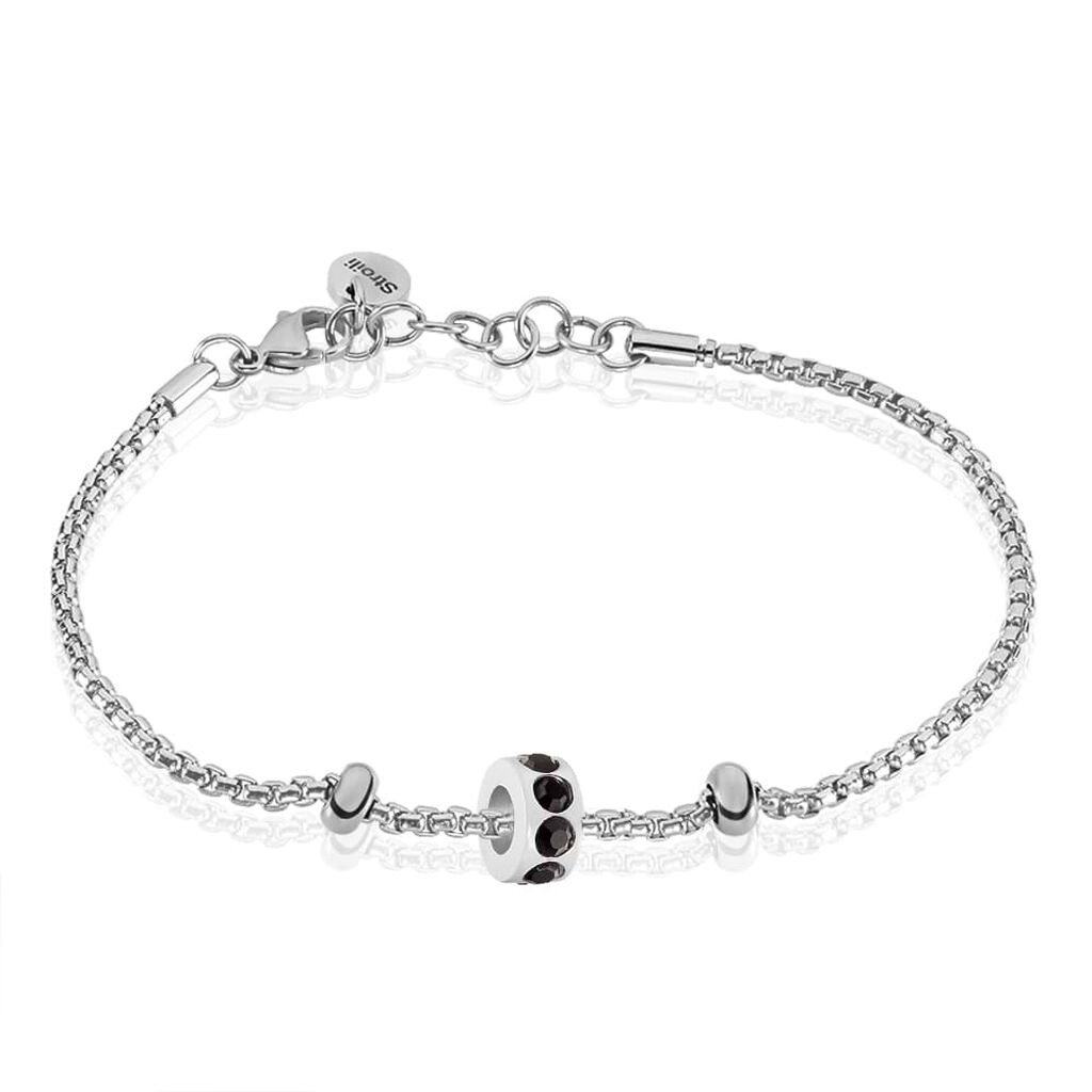 Bead Essential Code Acciaio Cristallo - Beads Uomo | Stroili
