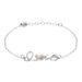 Bracciale Silver Collection Argento Bicolore Bianco / Rosa - Bracciali Love Donna | Stroili