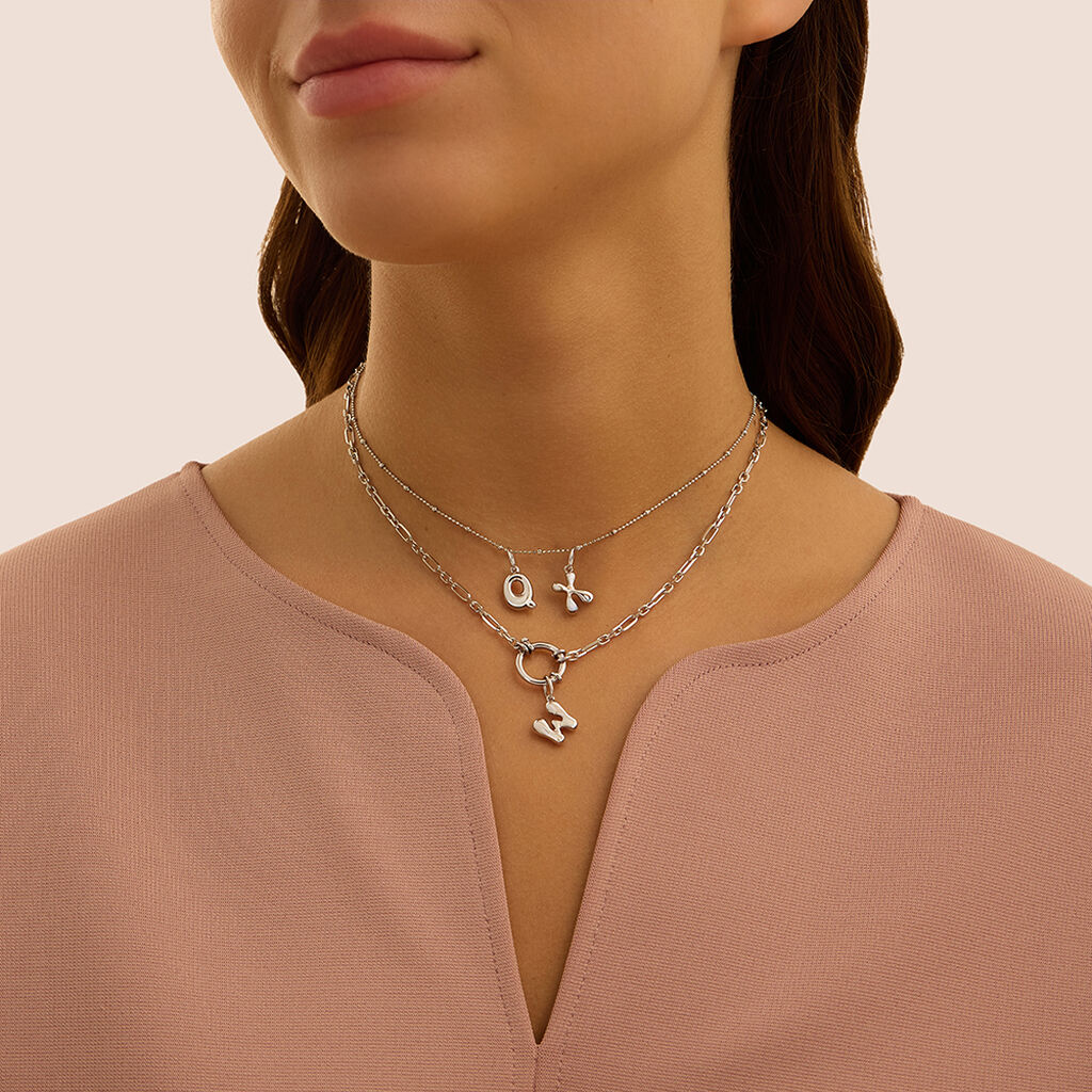 Pendente Love Beats Argento Rodiato