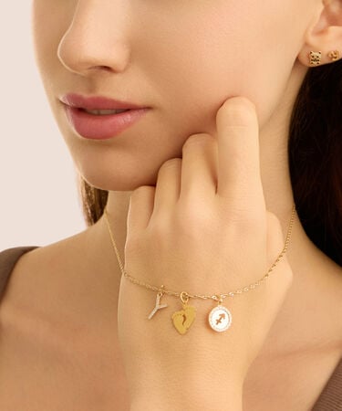 Orecchini Lobo Bon Ton Oro Giallo Cubic Zirconia