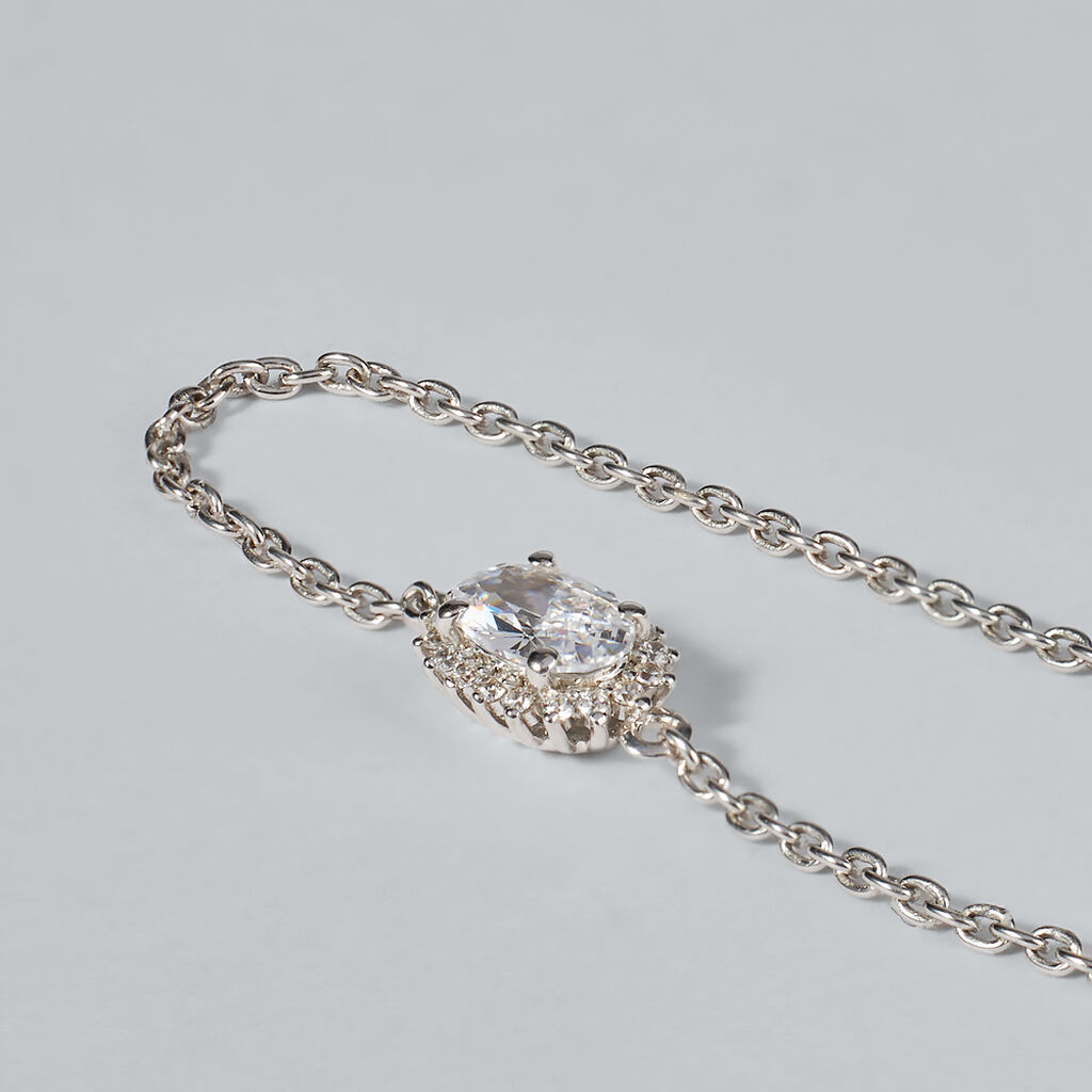 Bracciale Silver Elegance Argento Rodiato Cubic Zirconia