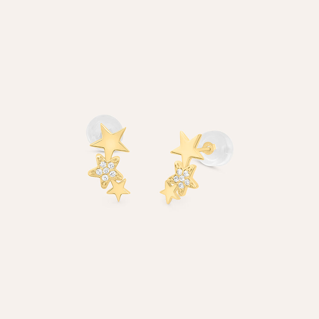 Orecchini Lobo Claire Oro Giallo Cubic Zirconia - Orecchini a Lobo Donna | Stroili