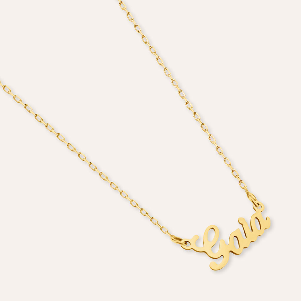 Collana Gaia Gold Names Oro Giallo