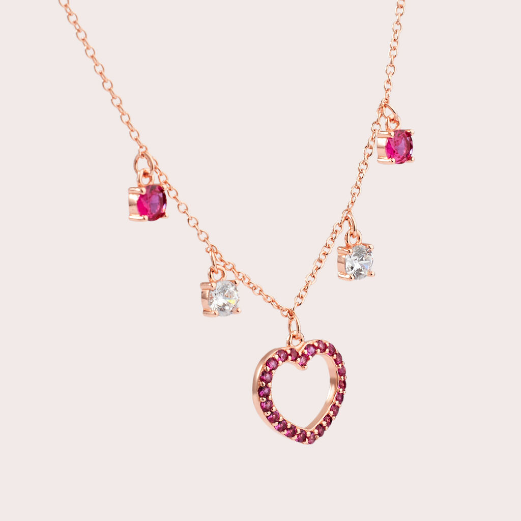 Collana Silver Rainbow Argento Rosa Cubic Zirconia - Collane Donna | Stroili