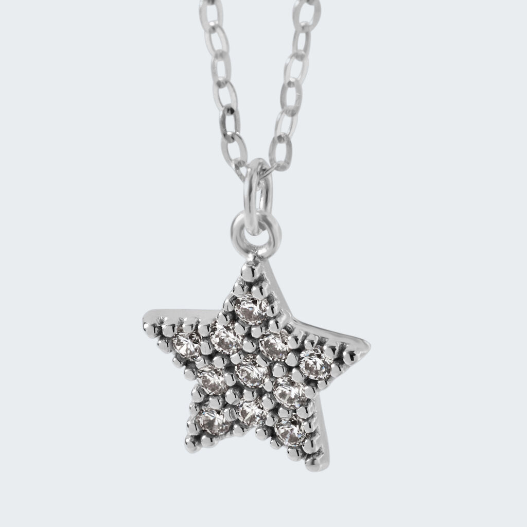 Collana Claire Oro Bianco Cubic Zirconia - Collane Donna | Stroili