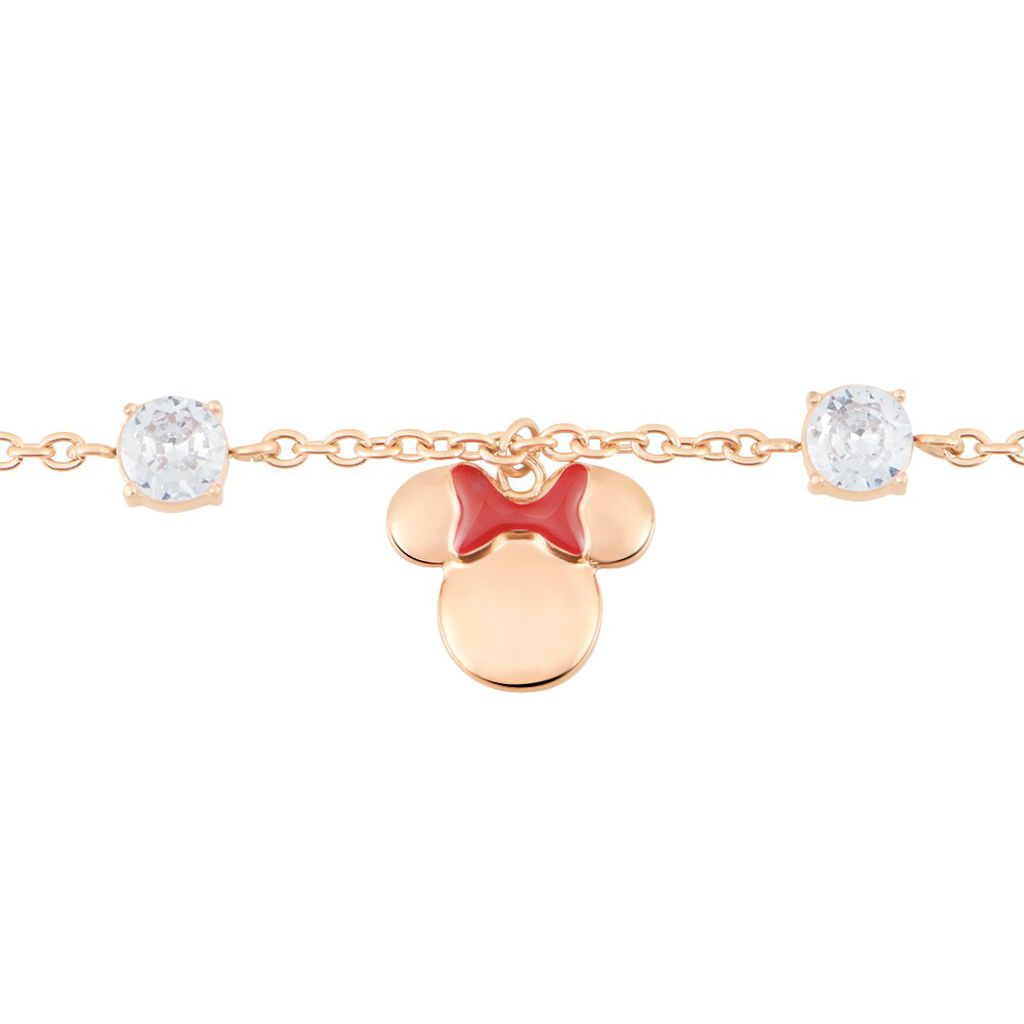 Bracciale Mickey Mouse & Friends Acciaio Rosa Cristallo - Bracciali Donna | Stroili