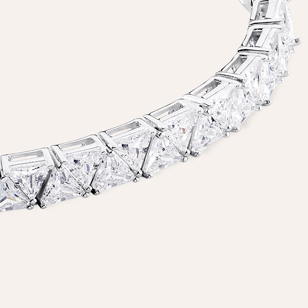 Bracciale Tennis Silver Elegance Argento Rodiato Cubic Zirconia