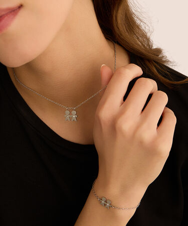 Collana Sunrise Acciaio Cristallo