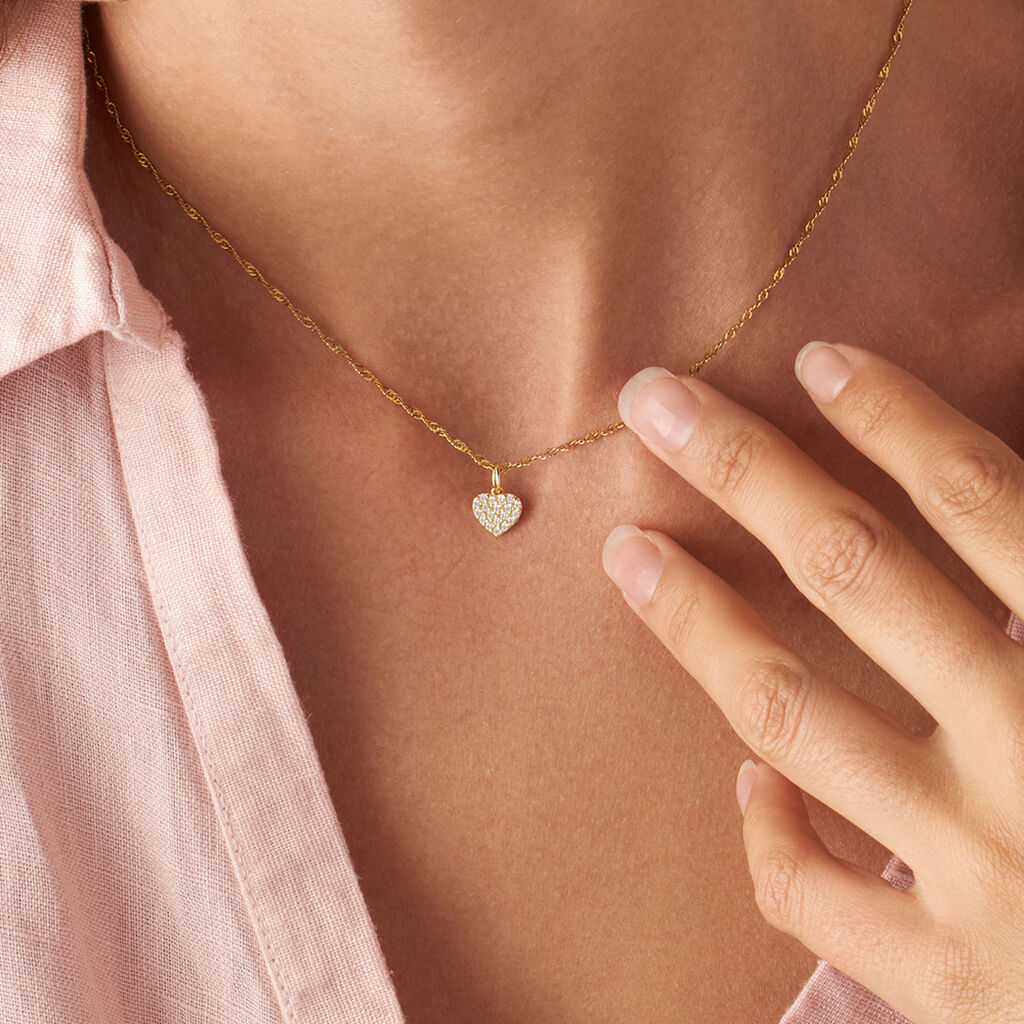 Pendente Poème Oro Giallo Cubic Zirconia - Ciondoli Donna | Stroili