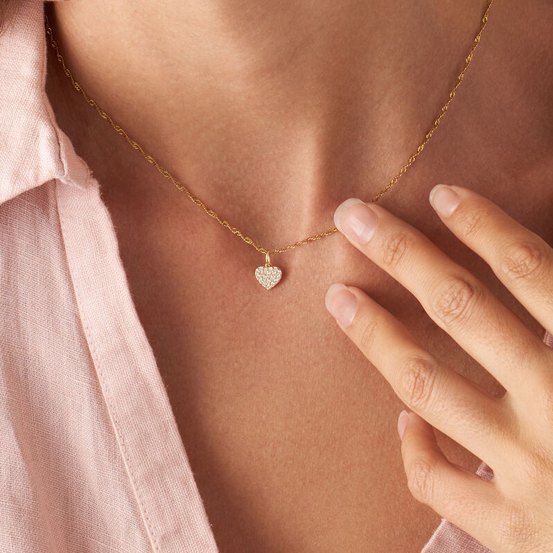 Pendente Poème Oro Giallo Cubic Zirconia - Ciondoli Donna | Stroili