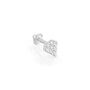 Piercing Orecchio Bon Ton Oro Bianco Cubic Zirconia