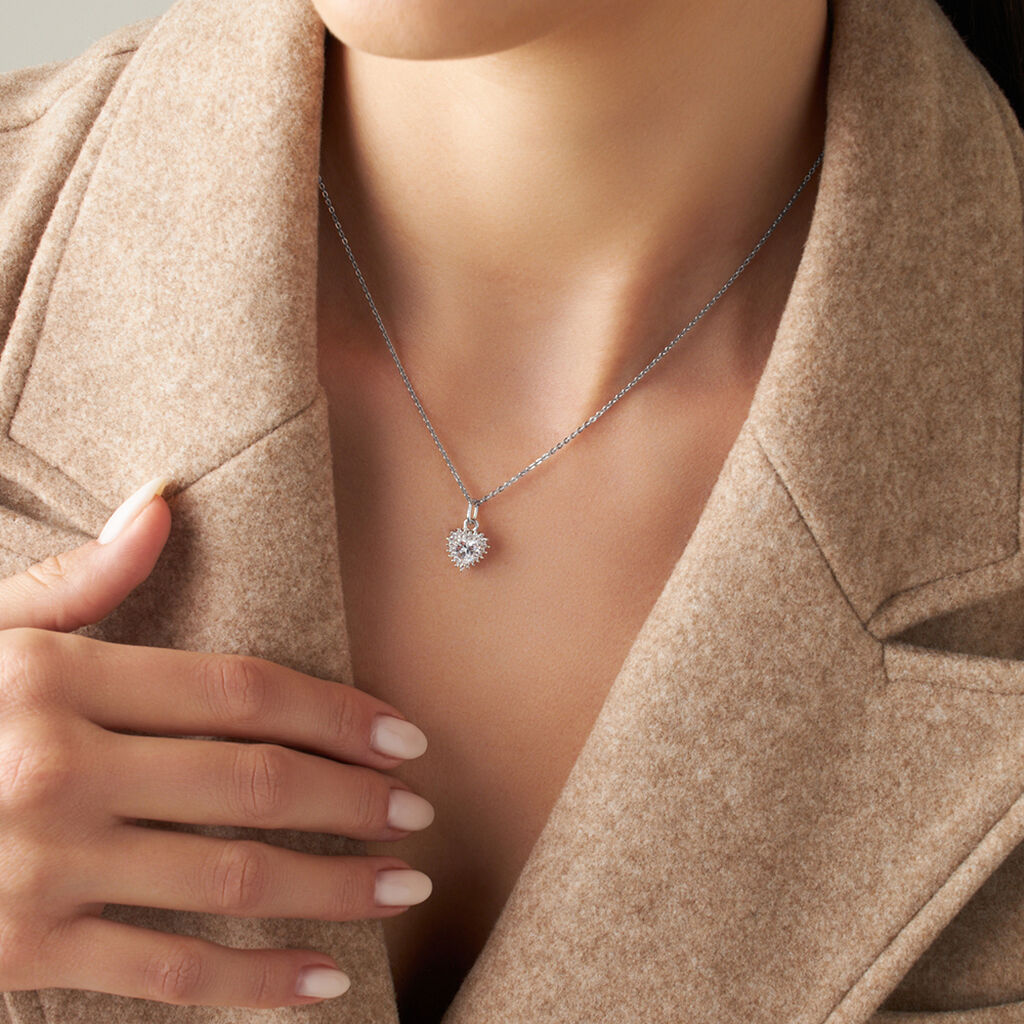 Collana Silver Elegance Argento Rodiato Cubic Zirconia - Collane Donna | Stroili