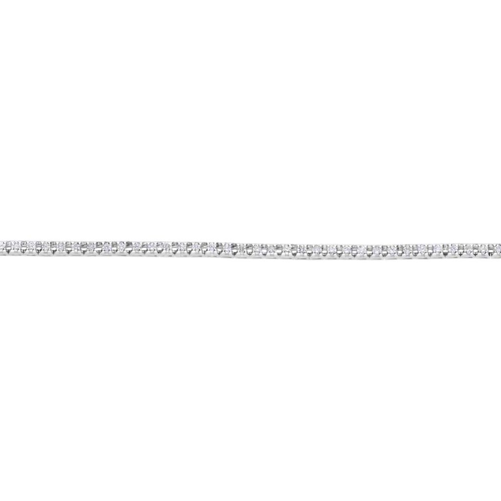 Tennis in oro bianco e diamanti 0.70 ct - Bracciali Donna | Stroili