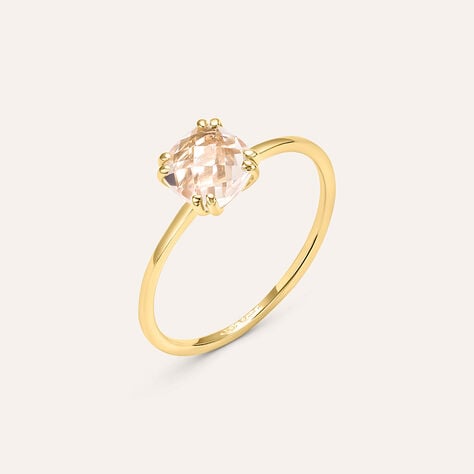 Anello Solitario Amélie Oro Giallo Quarzo - Anelli con Pietre Donna | Stroili