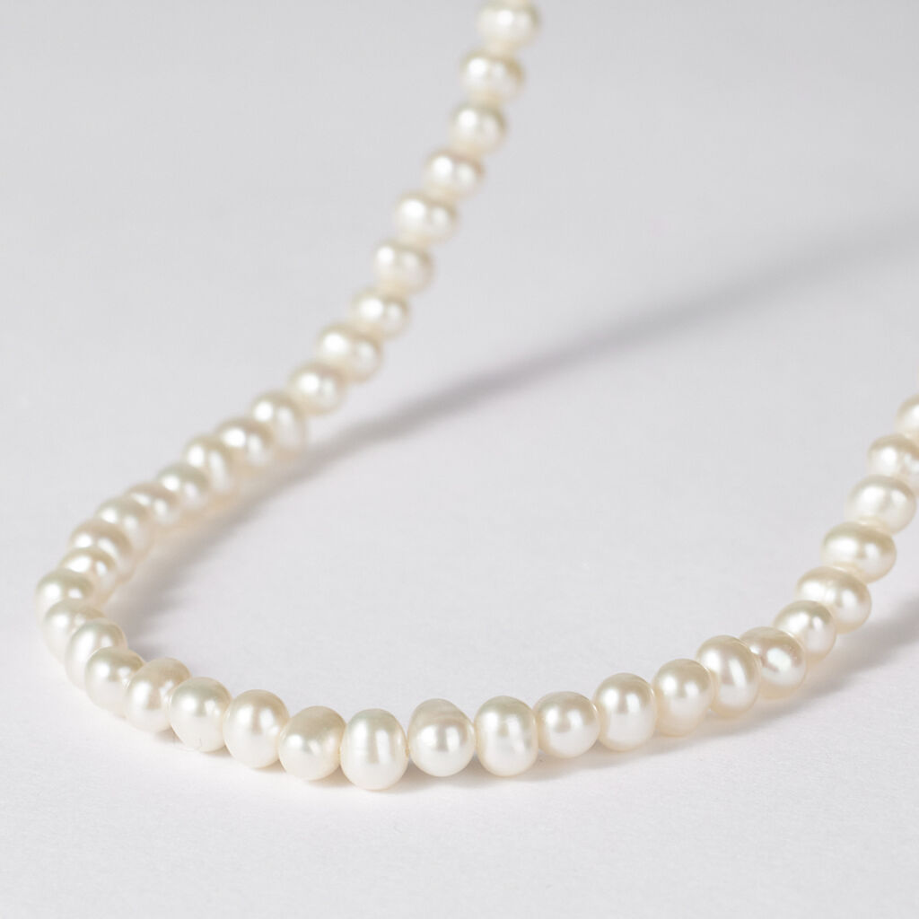 Collana Gabrielle Oro Bianco Perla D'Acqua Dolce - 1413432 • Stroili