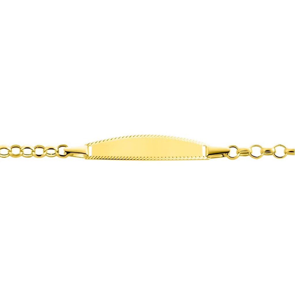 Bracciale Con Targhetta Holy Oro Giallo - Bracciali con Incisione Bambino | Stroili