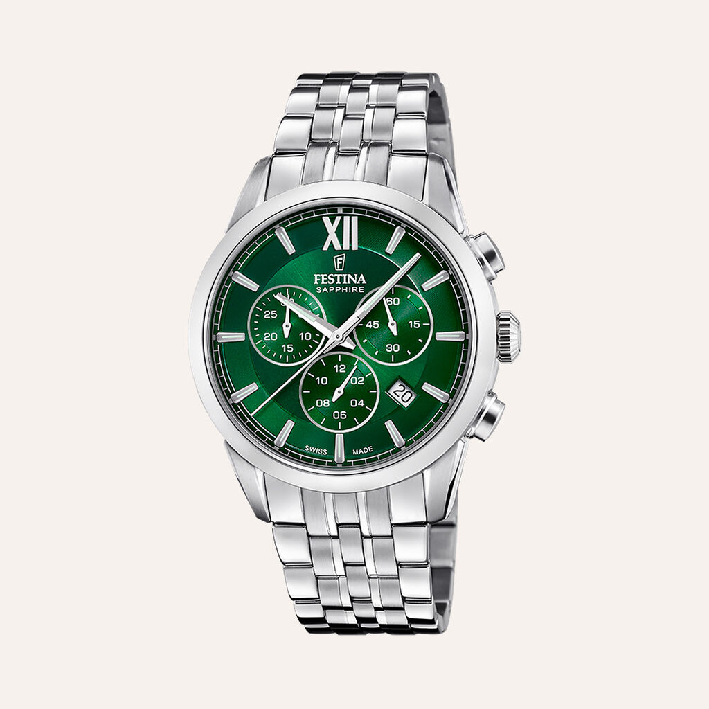 Orologio Al Quarzo Festina Swiss Made Chrono F20040/3