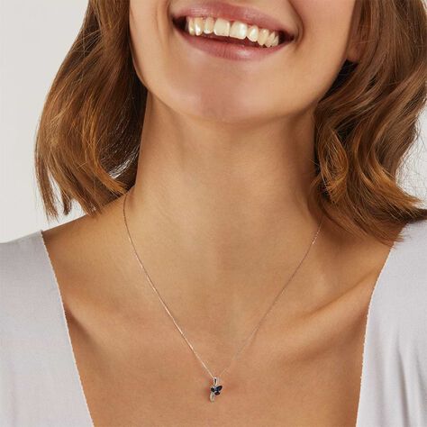 Collana Charlotte Oro Bianco Zaffiro - Collane Choker Donna | Stroili