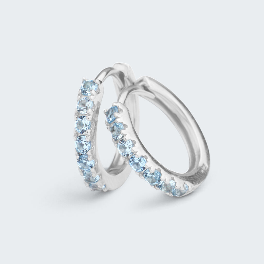 Orecchini A Cerchio Silver Rainbow Argento Rodiato Cubic Zirconia - Orecchini a Cerchio Donna | Stroili