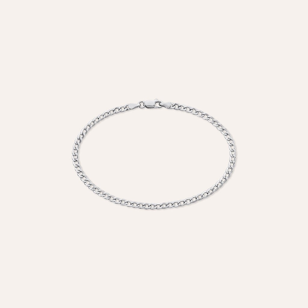 Bracciale Catena Oro Uomo Oro Bianco
