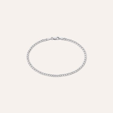 Bracciale Catena Oro Uomo Oro Bianco