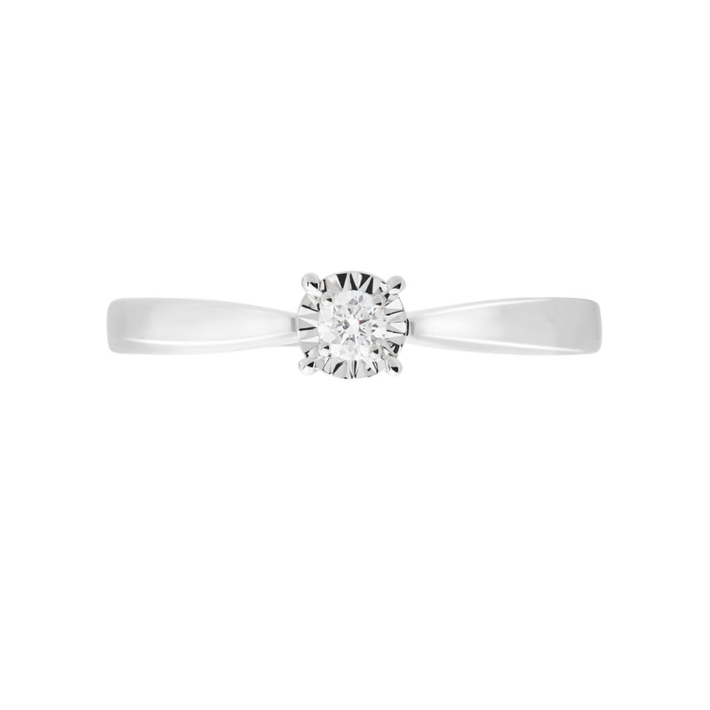 Anello Solitario Diamotion Oro Bianco Diamante - Anelli con Pietre Donna | Stroili