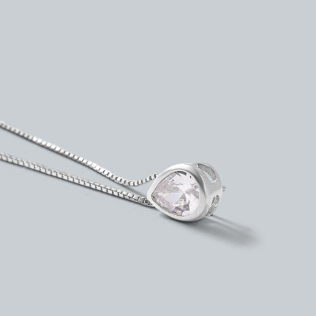 Collana Silver Elegance Argento Rodiato Cubic Zirconia - Collane Donna | Stroili
