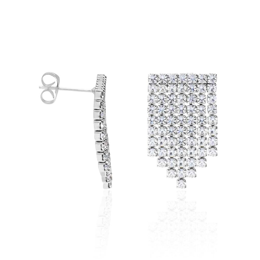 Orecchini Pendenti Romantic Shine Metallo Cristallo